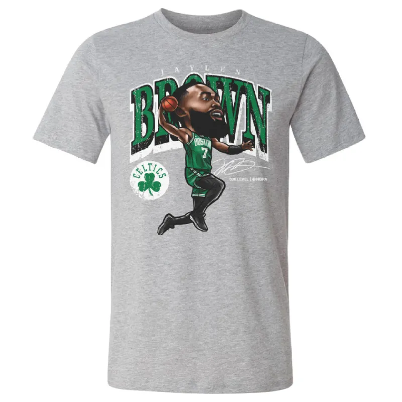 Jaylen Brown Boston Celtics Cartoon WHT sold by 500 Level