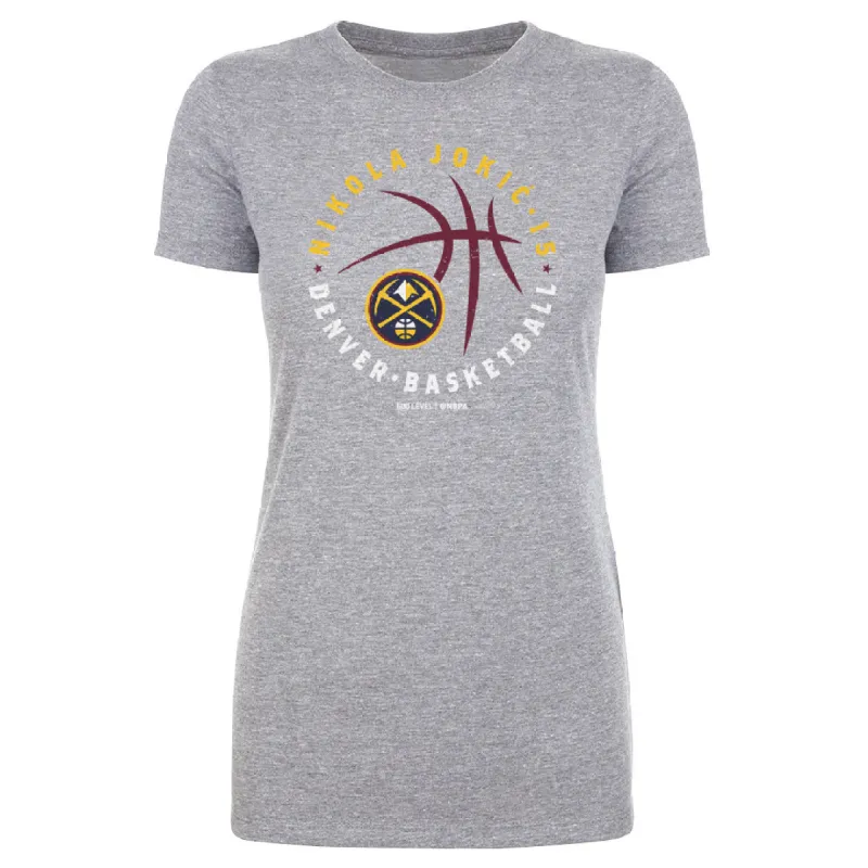 Nikola Jokic Denver Nuggets Player Ball WHT sold by 500 Level