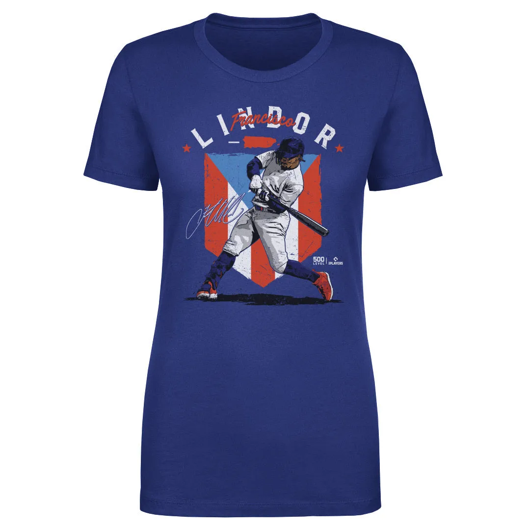 Francisco Lindor New York M Country Flag WHT sold by 500 Level