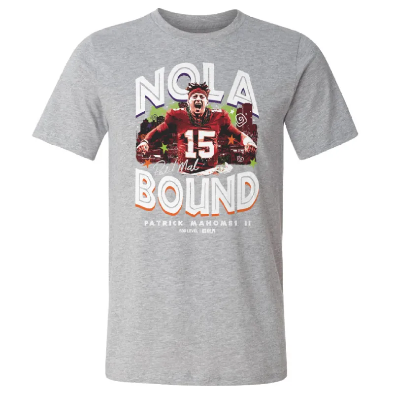 Patrick Mahomes Kansas City NOLA Bound WHT sold by 500 Level