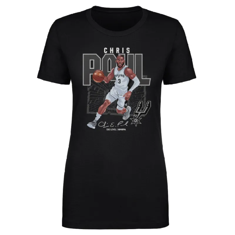 Chris Paul San Antonio Spurs Shattered WHT sold by 500 Level