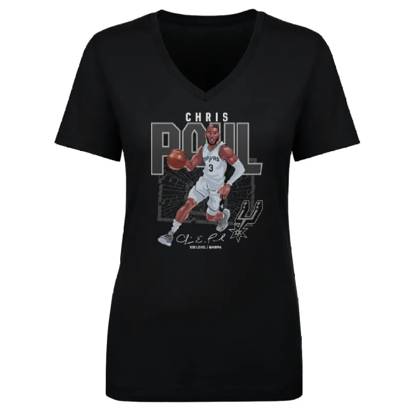 Chris Paul San Antonio Spurs Shattered WHT sold by 500 Level