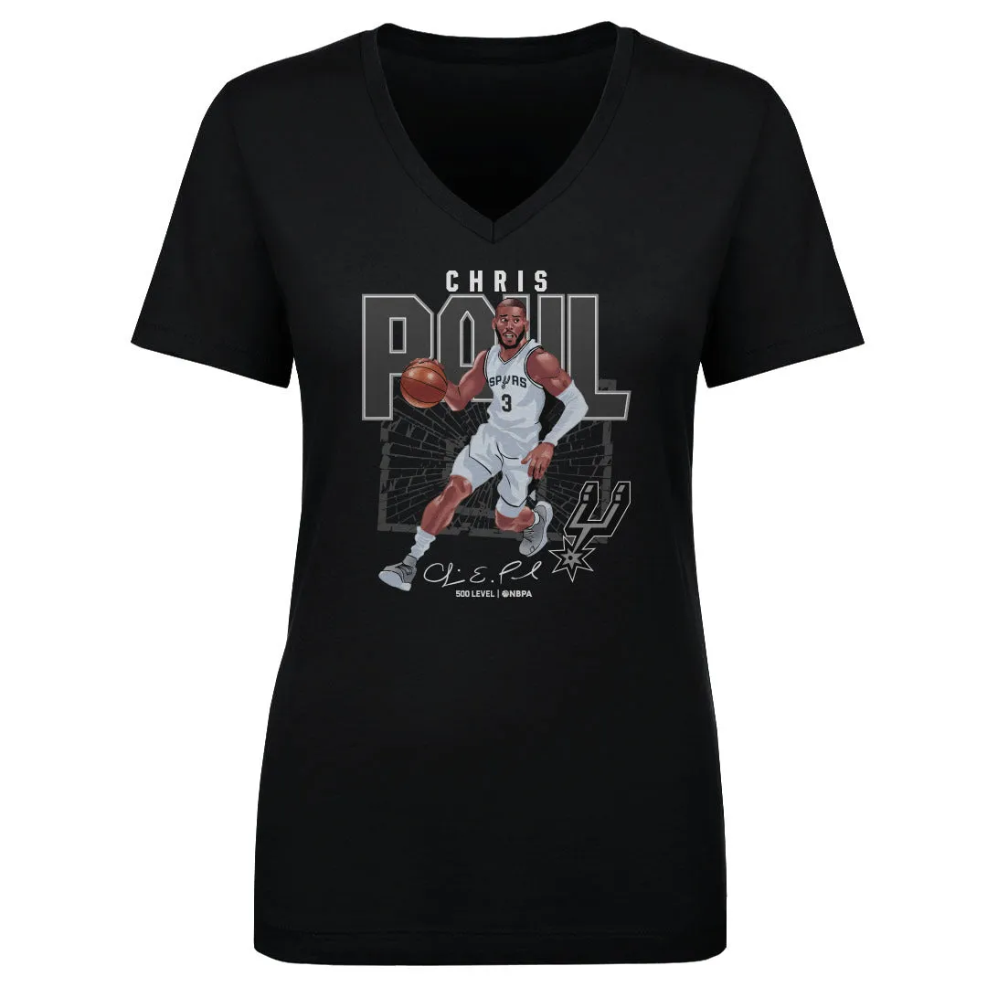 Chris Paul San Antonio Spurs Shattered WHT sold by 500 Level