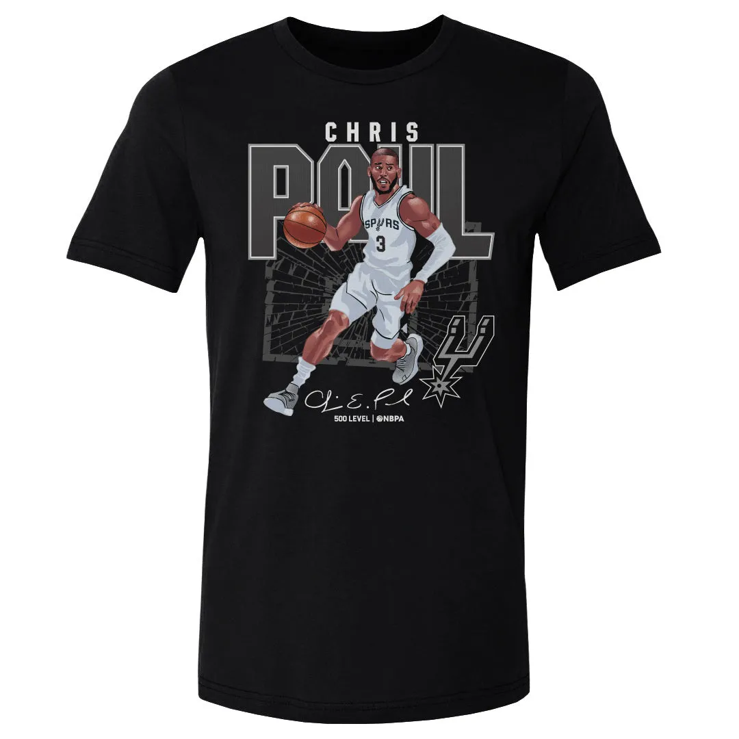 Chris Paul San Antonio Spurs Shattered WHT sold by 500 Level