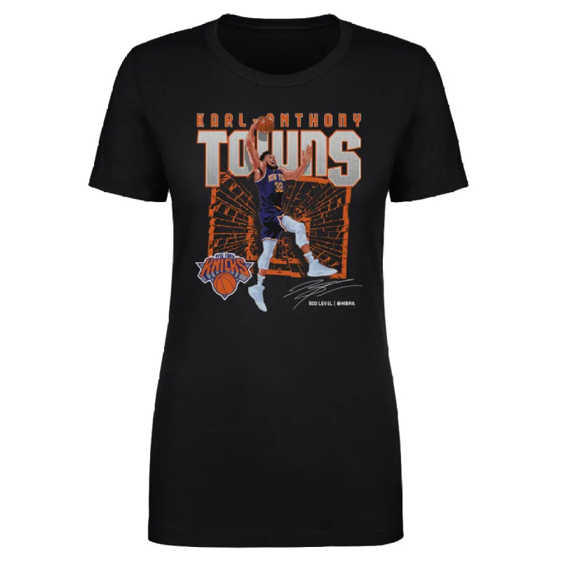 Karl-Anthony Towns New York Knicks Shattered WHT sold by 500 Level