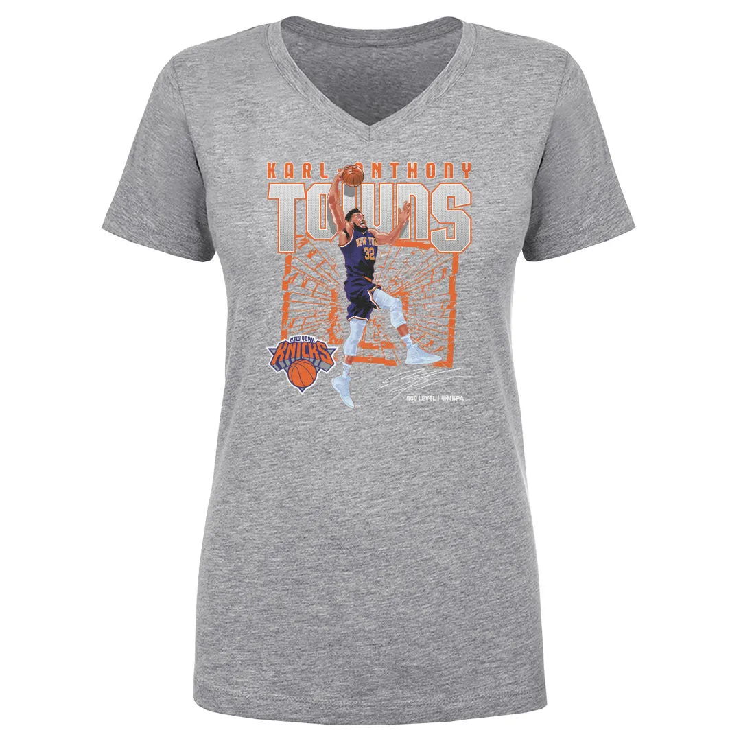 Karl-Anthony Towns New York Knicks Shattered WHT sold by 500 Level