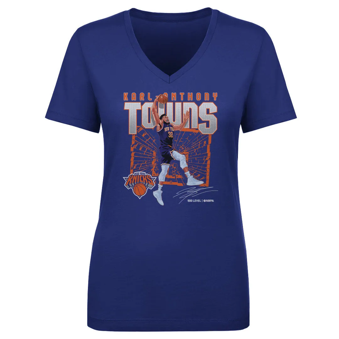 Karl-Anthony Towns New York Knicks Shattered WHT sold by 500 Level product image thumbnail 2