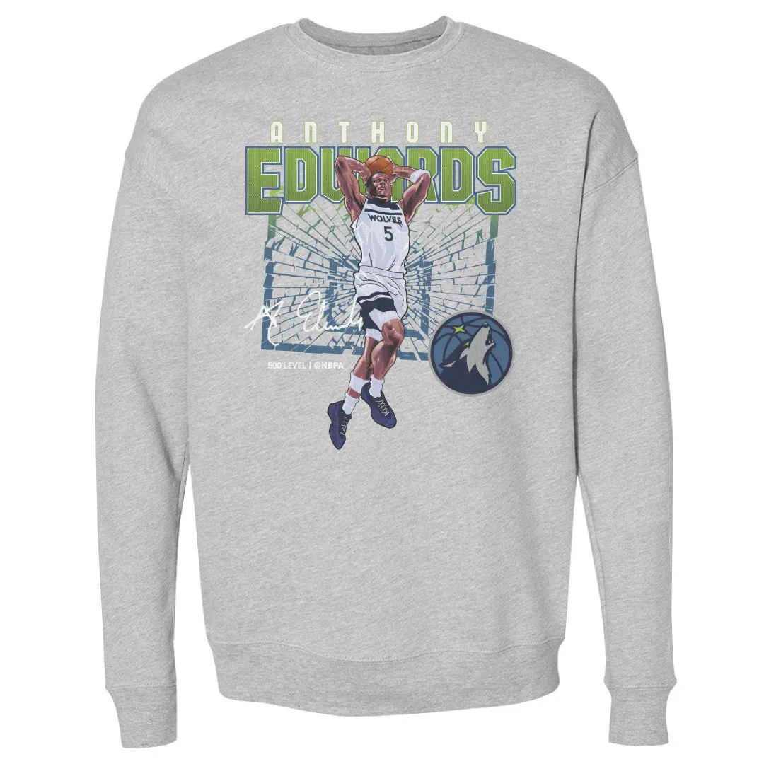 Anthony Edwards Minnesota Timberwolves Shattered WHT sold by 500 Level