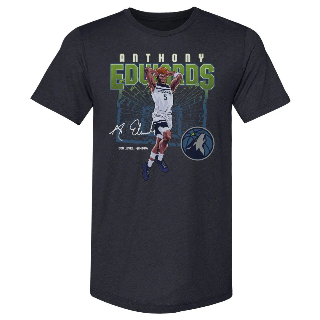 Anthony Edwards Minnesota Timberwolves Shattered WHT sold by 500 Level