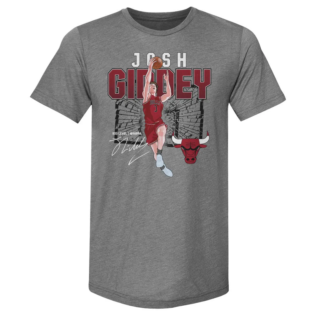 Josh Giddey Chicago Bulls Shattered WHT sold by 500 Level