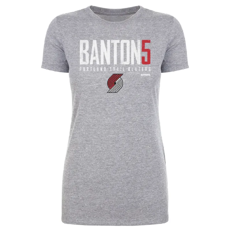 Dalano Banton Portland Trail Blazers Elite WHT sold by 500 Level