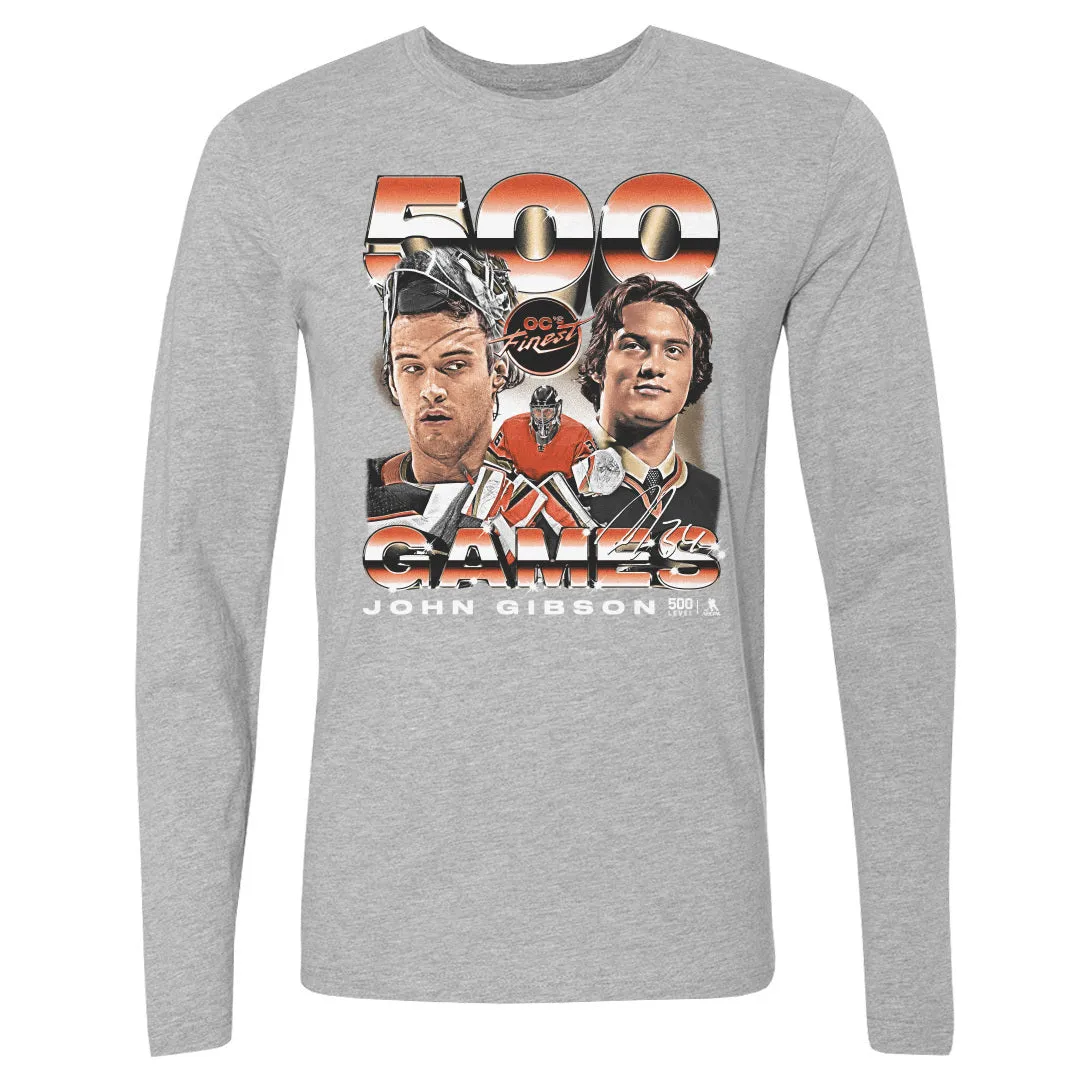 John Gibson Anaheim 500th Game Vintage WHT sold by 500 Level product image thumbnail 2