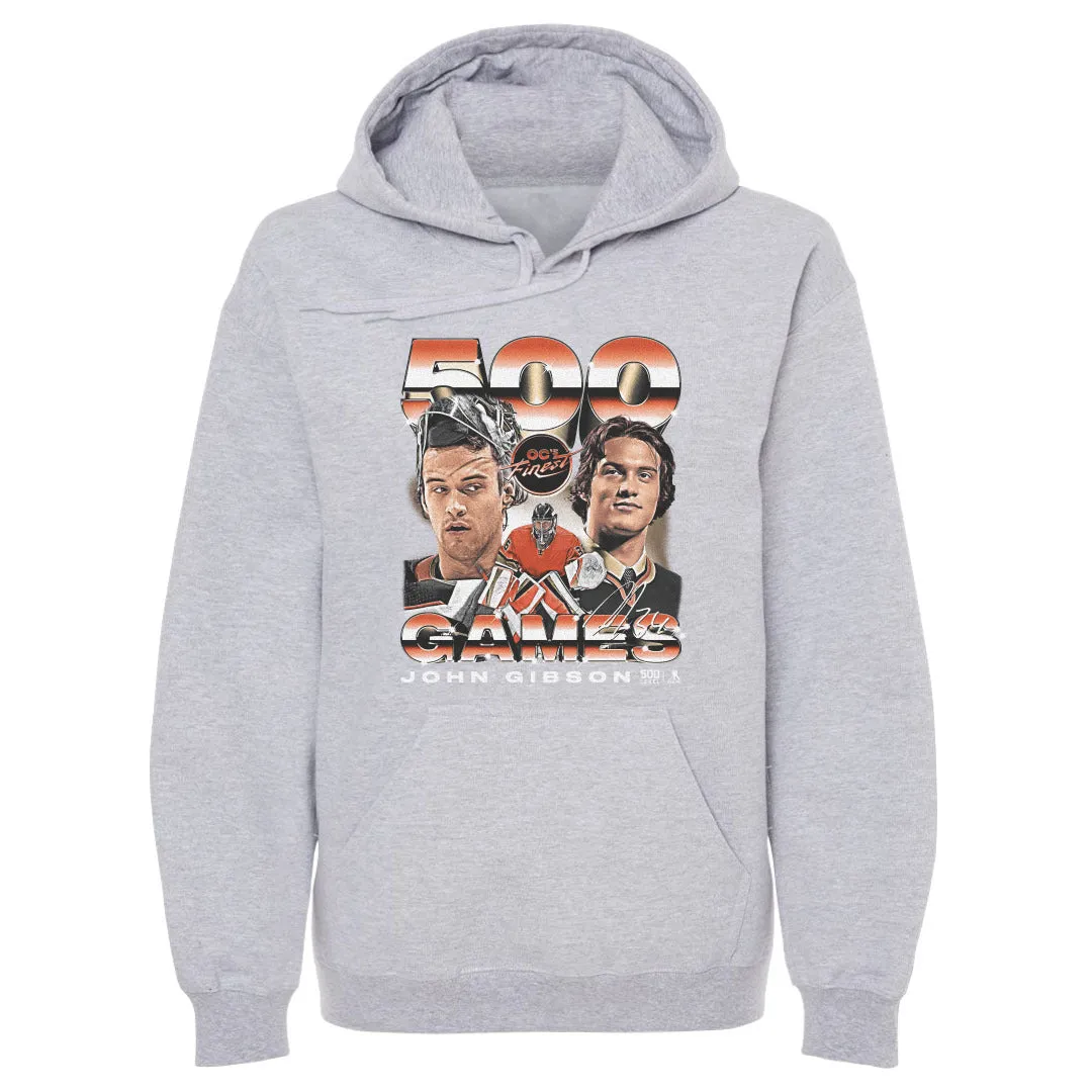 John Gibson Anaheim 500th Game Vintage WHT sold by 500 Level