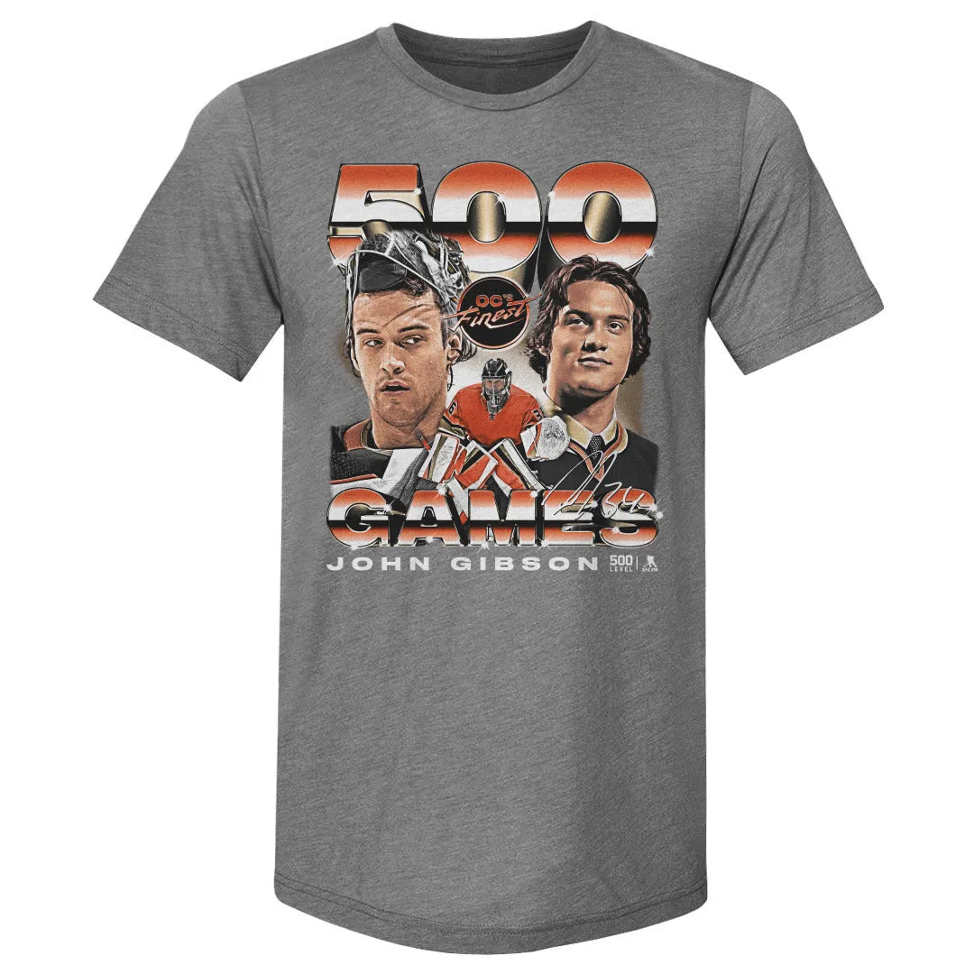 John Gibson Anaheim 500th Game Vintage WHT sold by 500 Level product image thumbnail 2