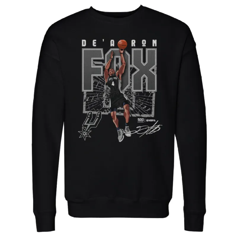 De'Aaron Fox San Antonio Spurs Shattered WHT sold by 500 Level