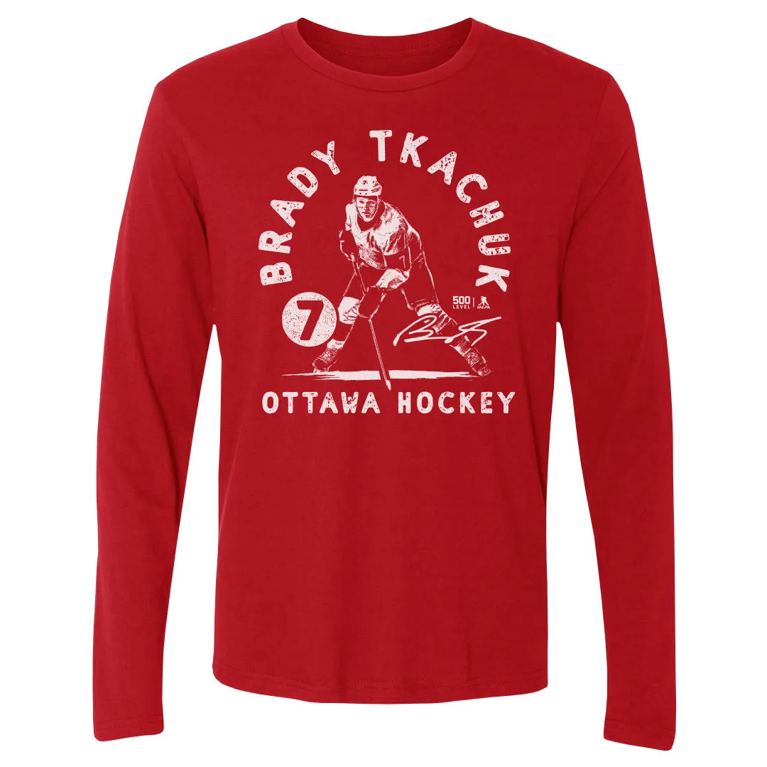 Brady Tkachuk Ottawa Stamp WHT sold by 500 Level