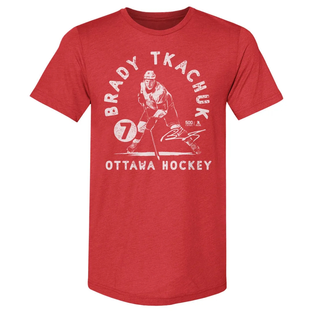 Brady Tkachuk Ottawa Stamp WHT sold by 500 Level product image thumbnail 2