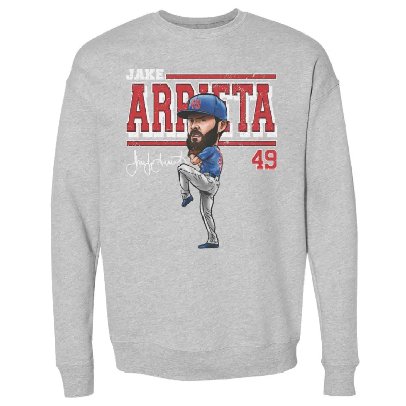 Jake Arrieta Chicago C Cartoon WHT sold by 500 Level
