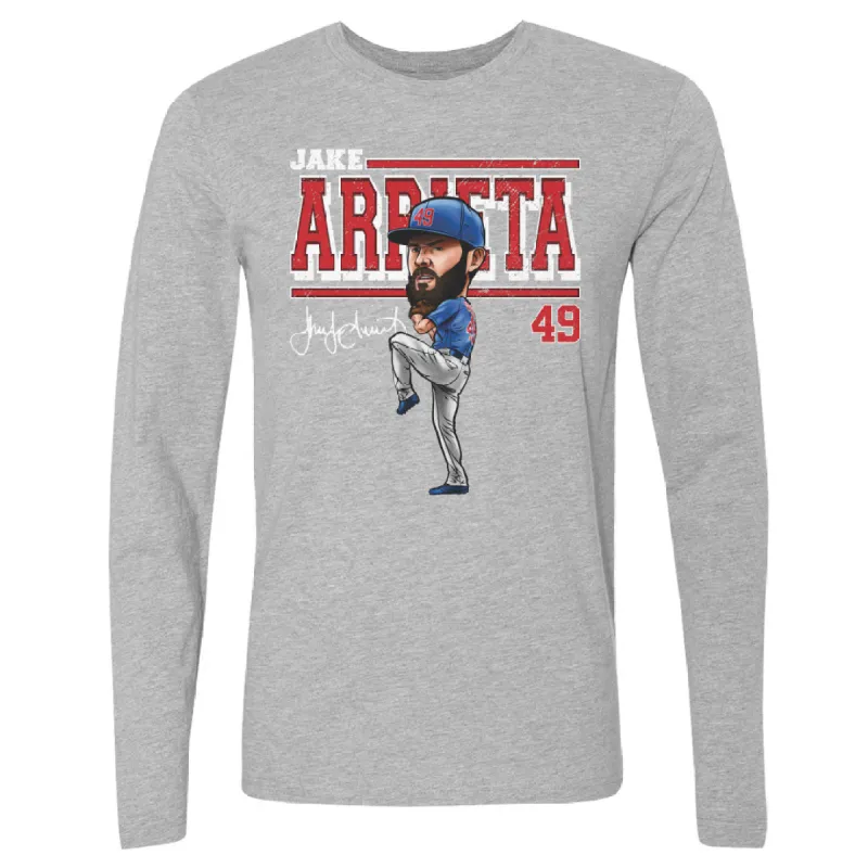 Jake Arrieta Chicago C Cartoon WHT sold by 500 Level