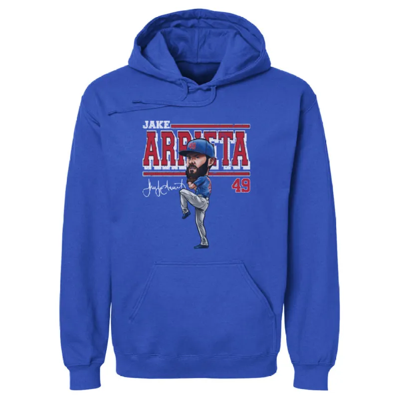 Jake Arrieta Chicago C Cartoon WHT sold by 500 Level