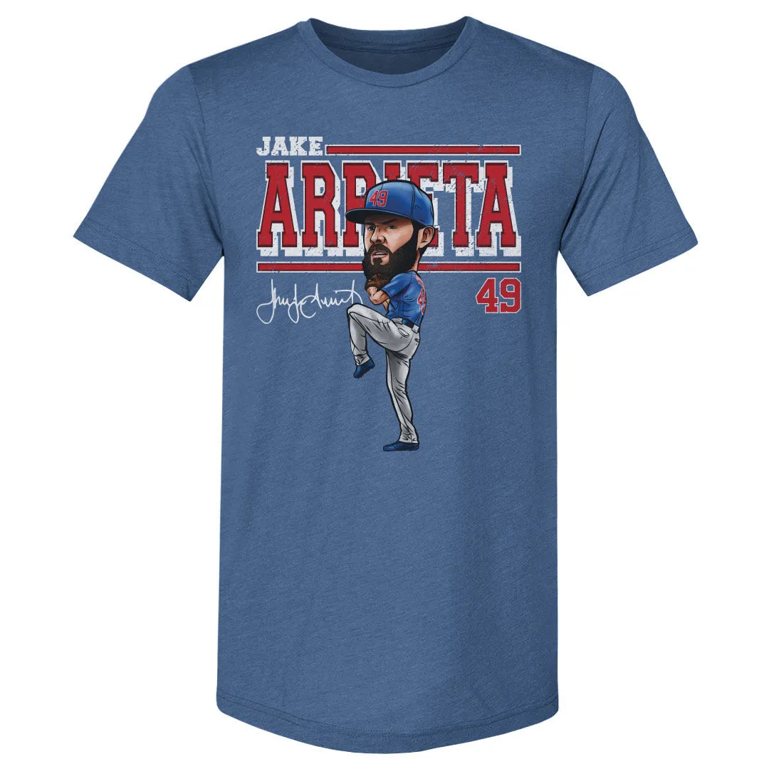 Jake Arrieta Chicago C Cartoon WHT sold by 500 Level product image thumbnail 2