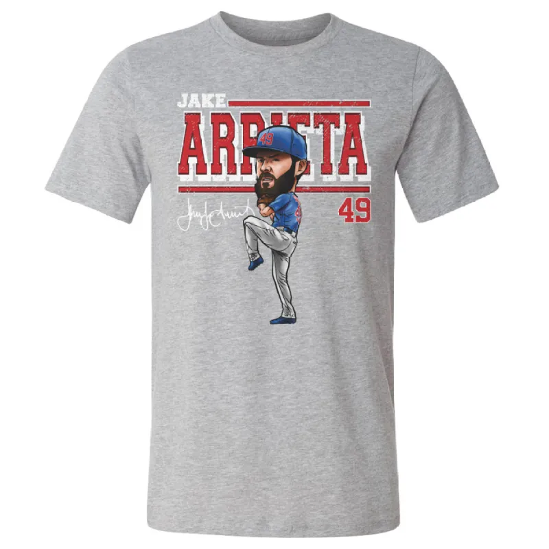 Jake Arrieta Chicago C Cartoon WHT sold by 500 Level