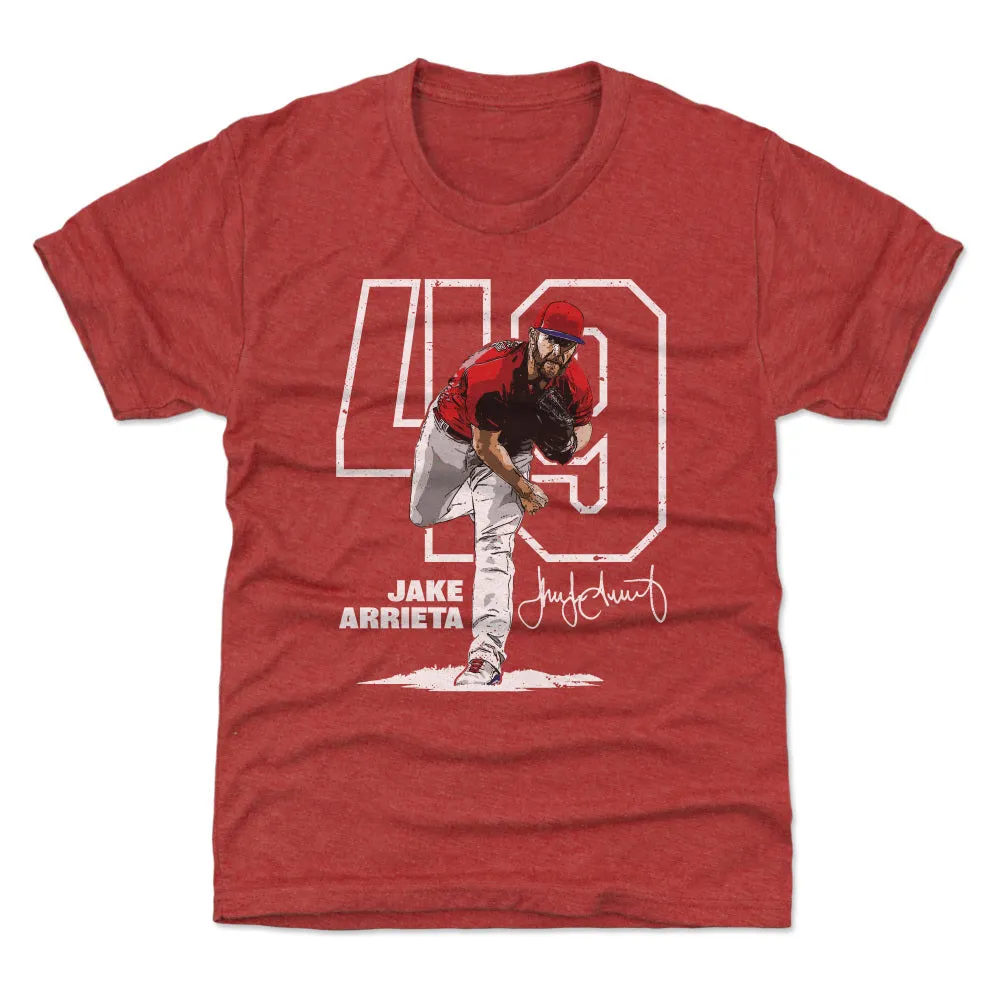 Jake Arrieta Philadelphia Outline WHT sold by 500 Level