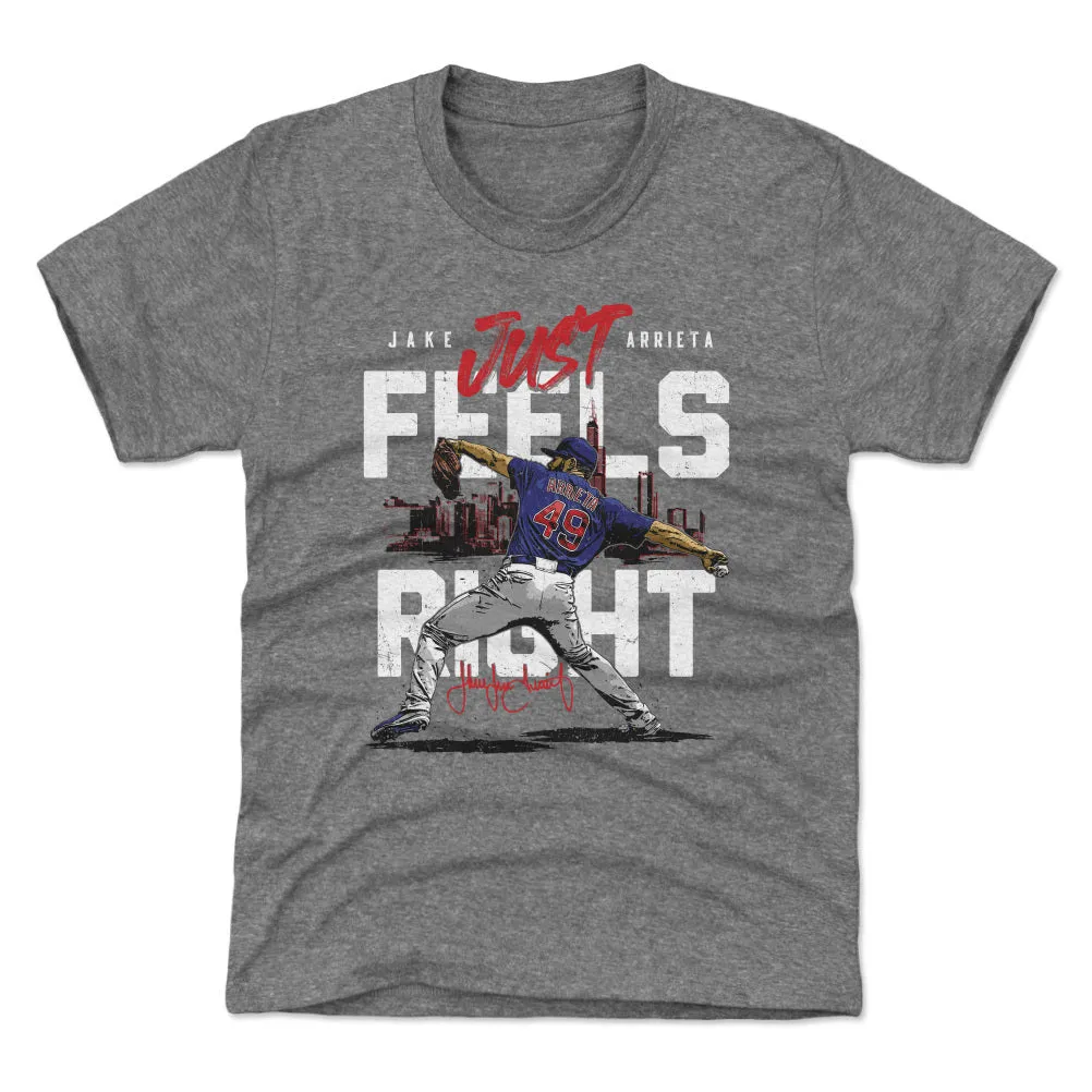 Jake Arrieta Chicago C Just Feels Right WHT sold by 500 Level product image thumbnail 2