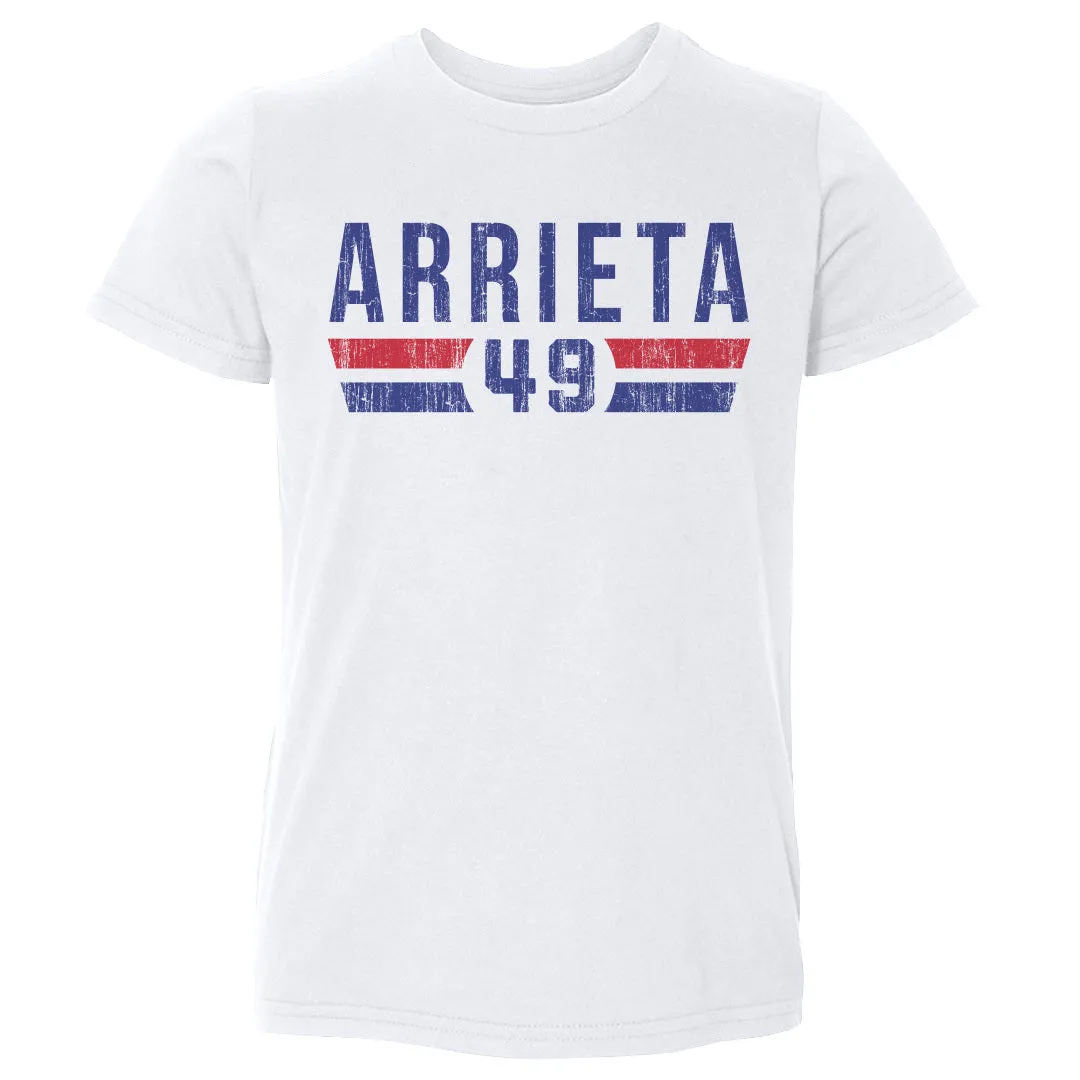 Jake Arrieta Chicago C Font sold by 500 Level