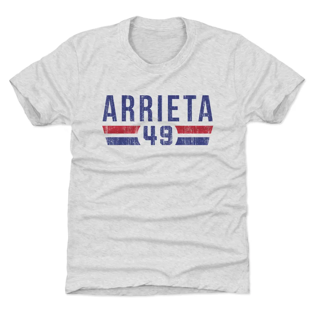 Jake Arrieta Chicago C Font sold by 500 Level