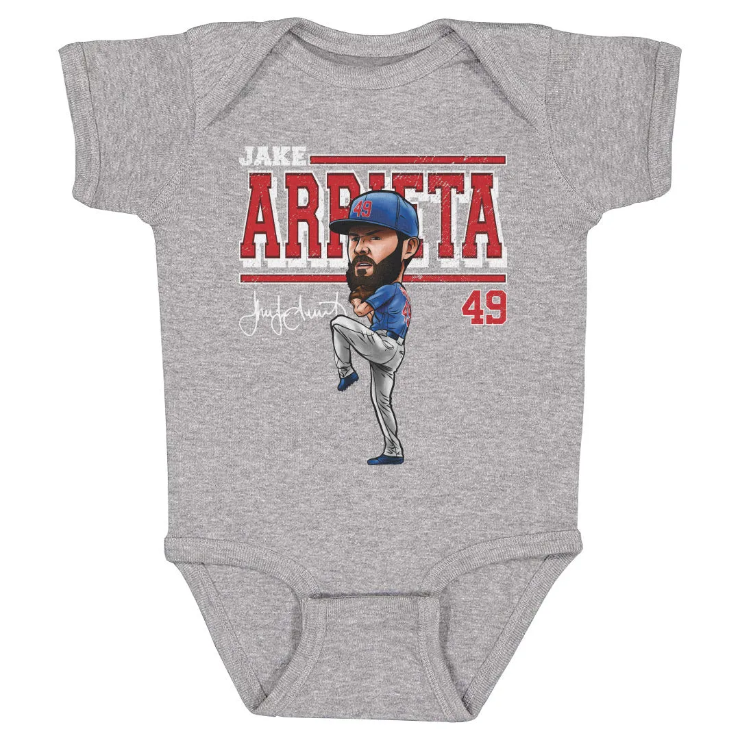 Jake Arrieta Chicago C Cartoon WHT sold by 500 Level