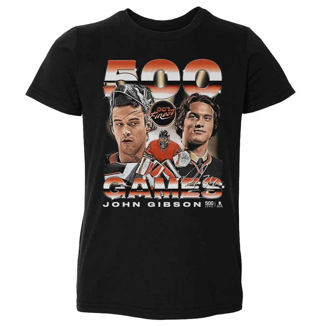 John Gibson Anaheim 500th Game Vintage WHT sold by 500 Level product image thumbnail 2