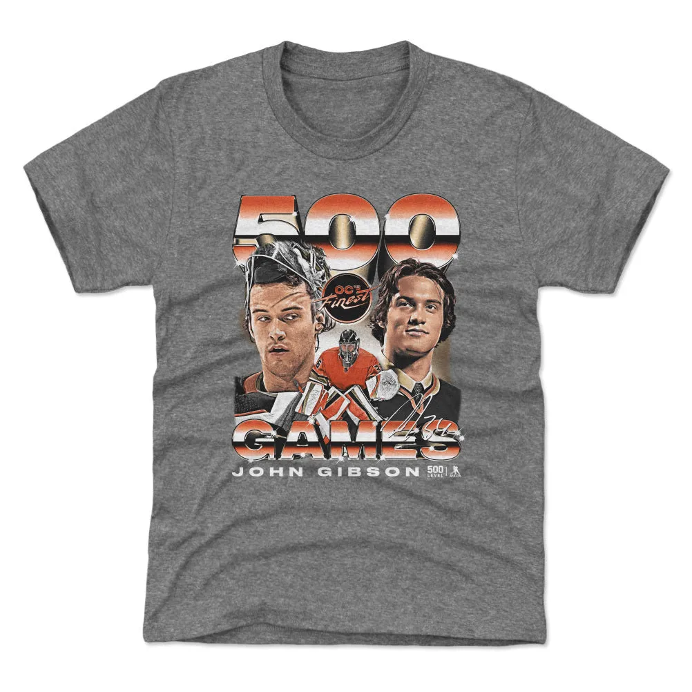 John Gibson Anaheim 500th Game Vintage WHT sold by 500 Level product image thumbnail 2