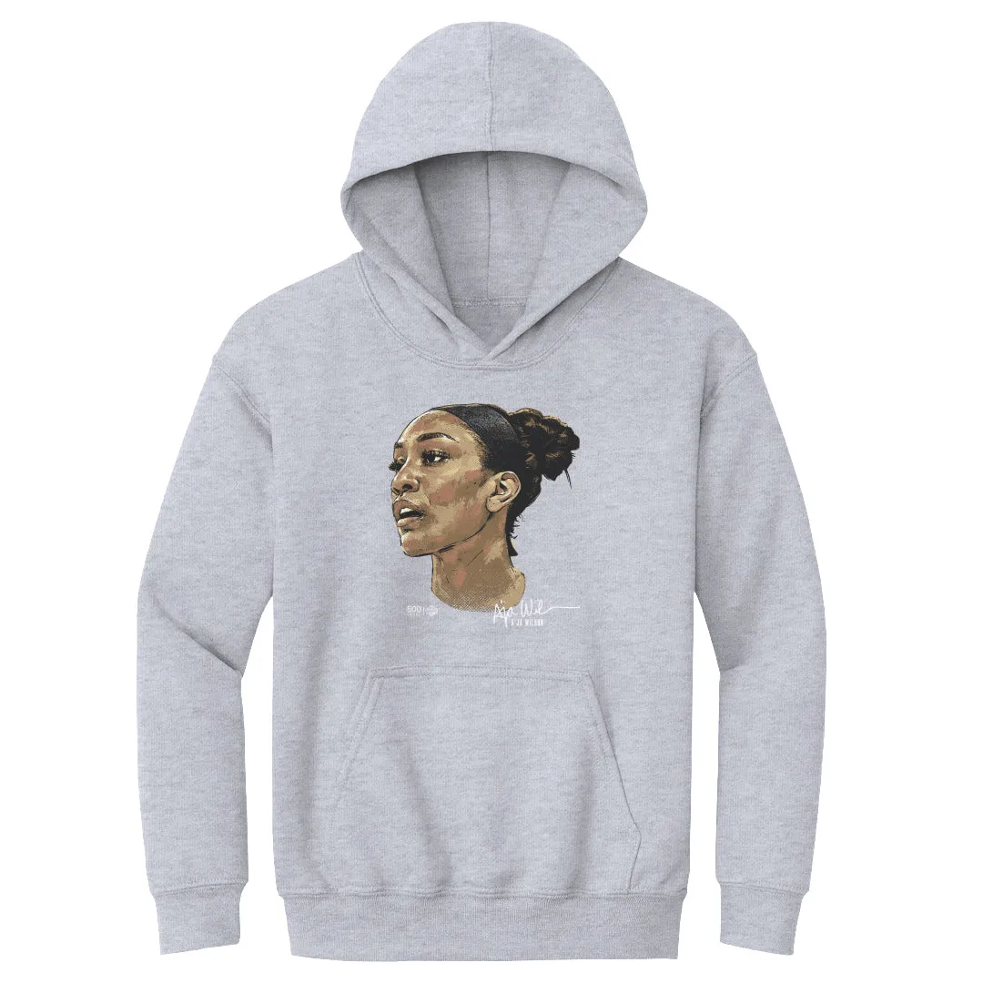 A'ja Wilson Las Vegas Portrait WHT sold by 500 Level product image thumbnail 2
