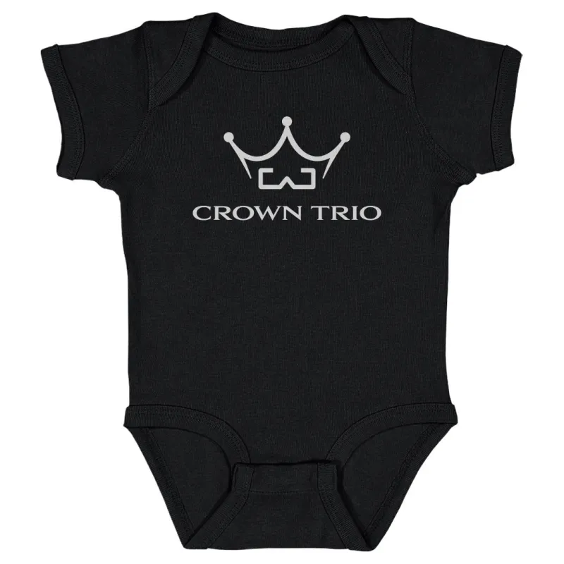 Crown Trio Logo Stacked WHT sold by 500 Level