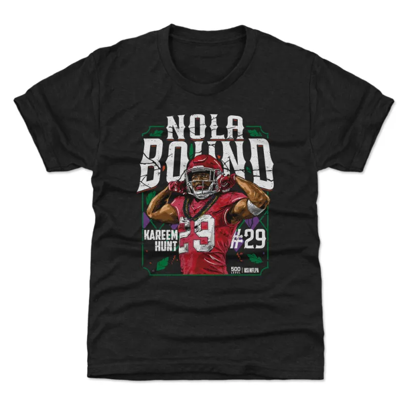 Kareem Hunt Kansas City NOLA Bound WHT sold by 500 Level