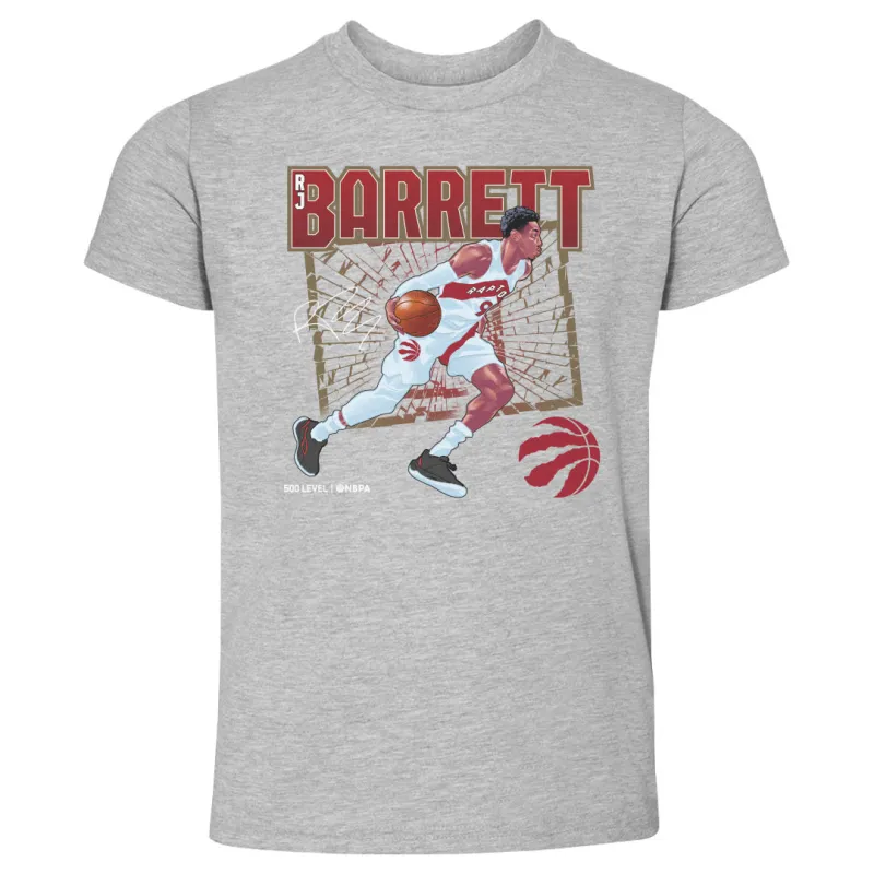 RJ Barrett Toronto Raptors Shattered WHT sold by 500 Level