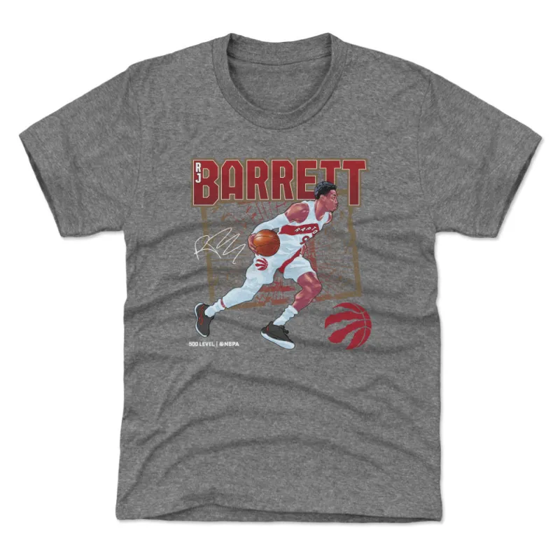 RJ Barrett Toronto Raptors Shattered WHT sold by 500 Level