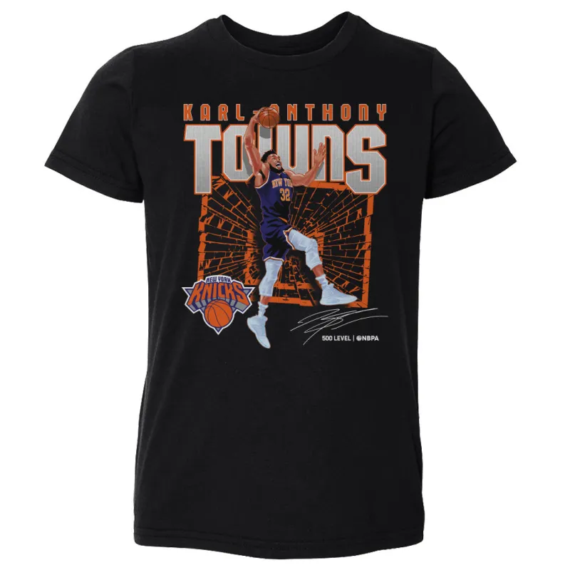 Karl-Anthony Towns New York Knicks Shattered WHT sold by 500 Level