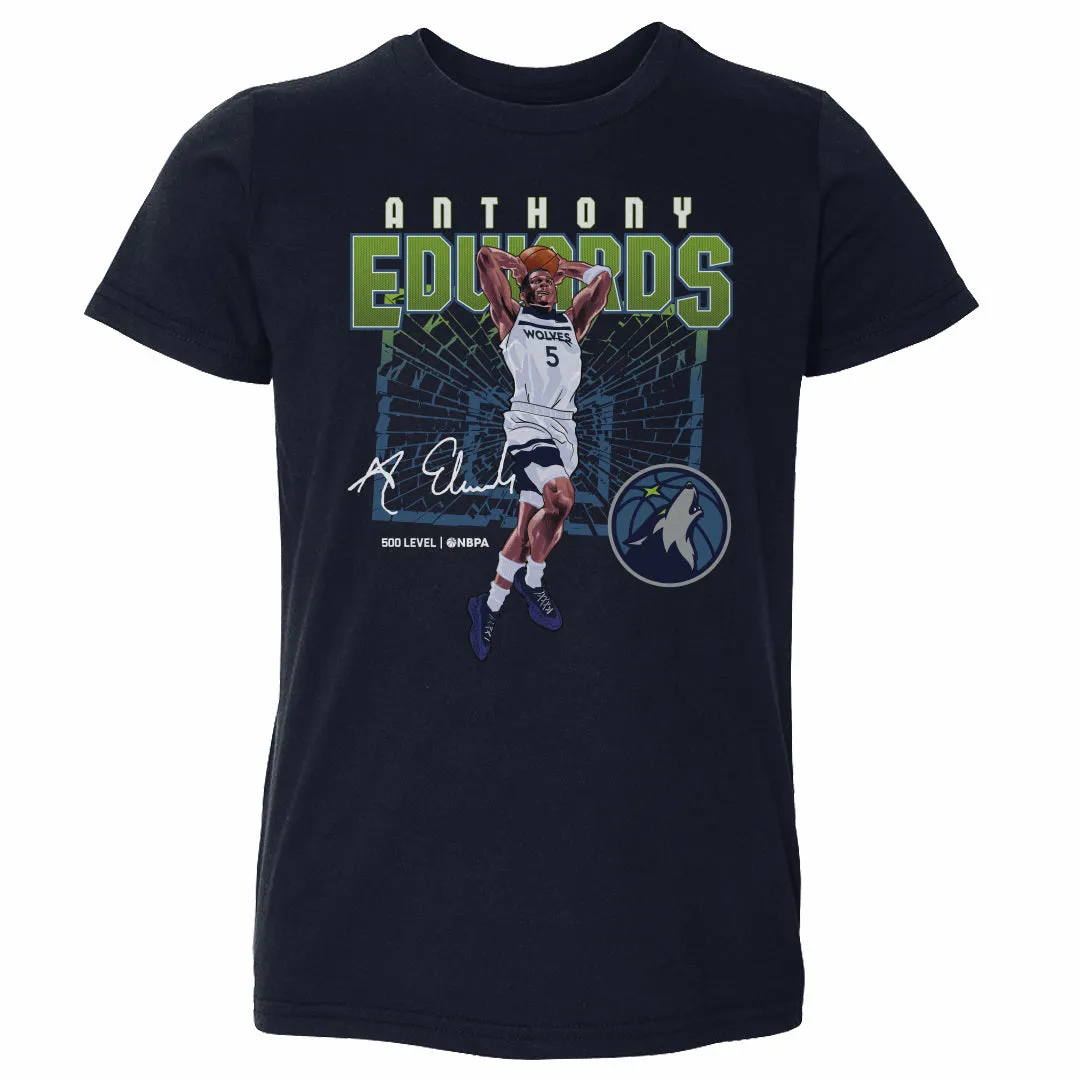 Anthony Edwards Minnesota Timberwolves Shattered WHT sold by 500 Level