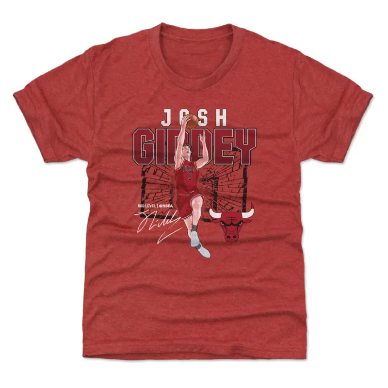 Josh Giddey Chicago Bulls Shattered WHT sold by 500 Level