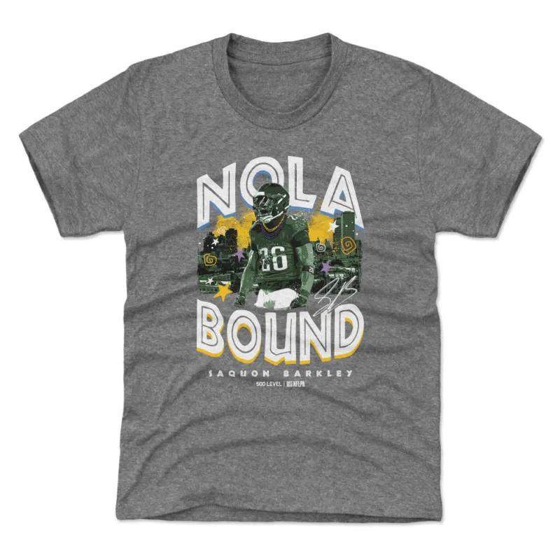 Saquon Barkley Philadelphia NOLA Bound WHT sold by 500 Level