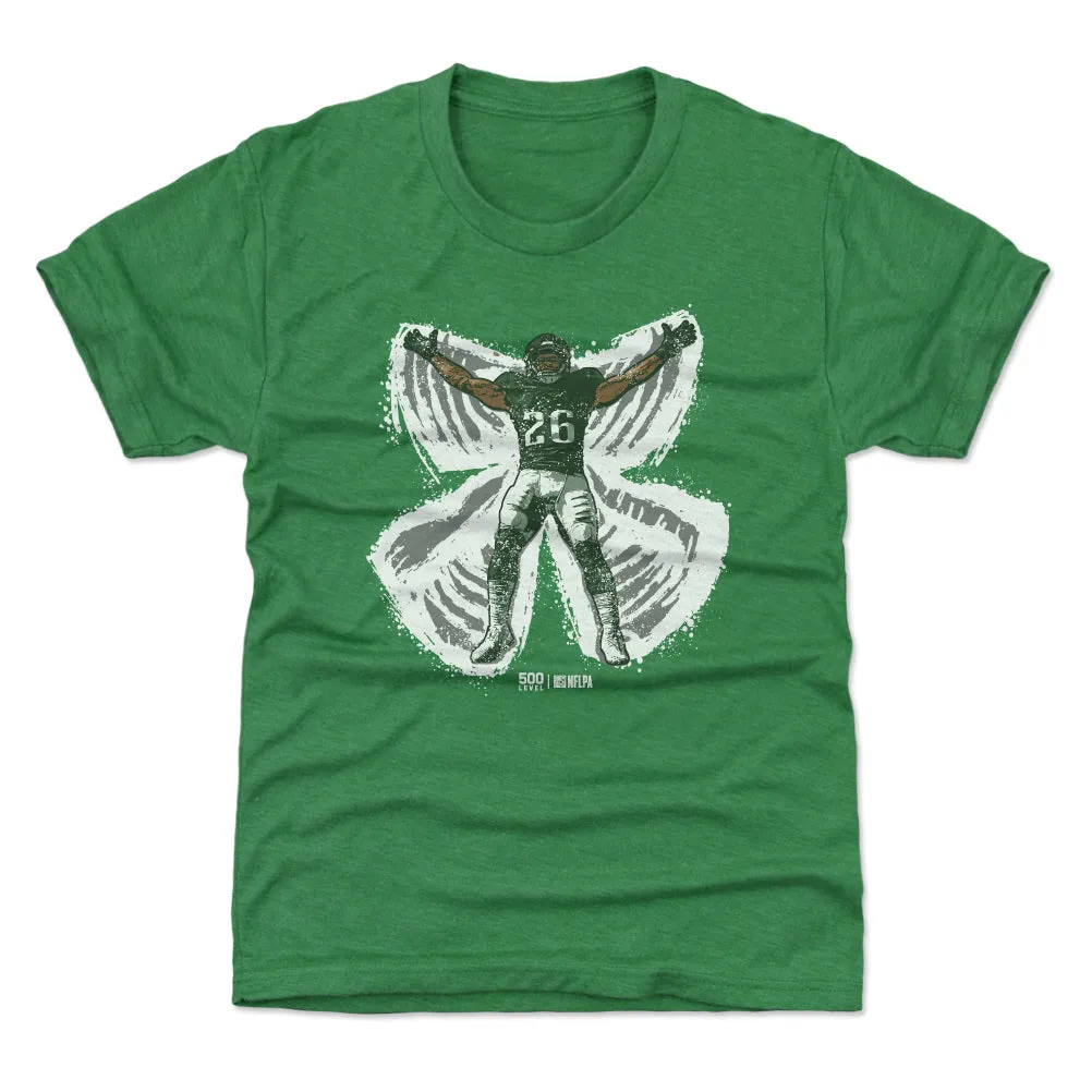 Saquon Barkley Philadelphia Snow Angel WHT sold by 500 Level