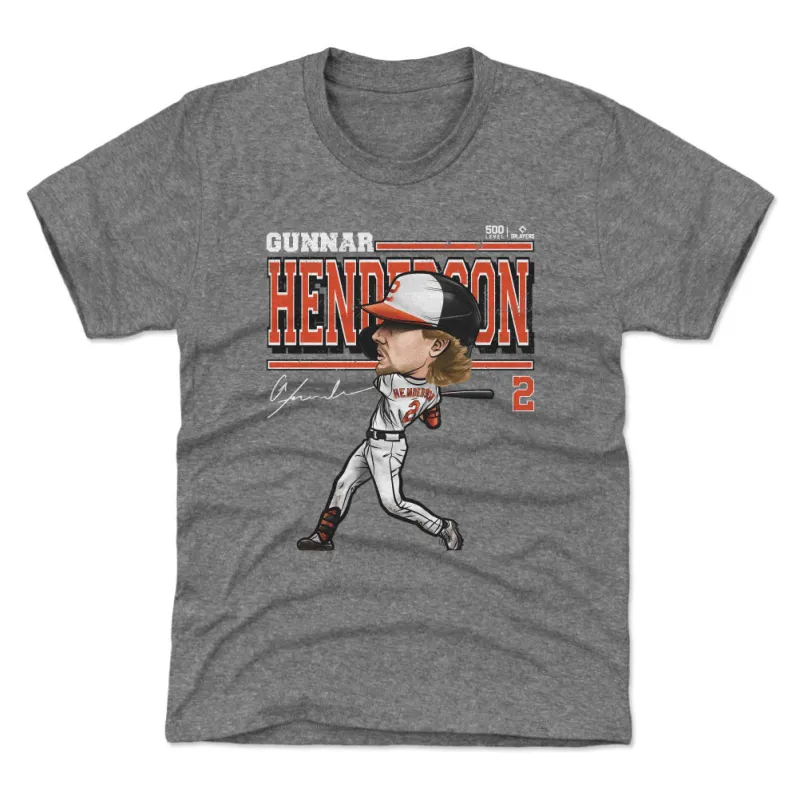 Gunnar Henderson Baltimore Cartoon WHT made by 500 Level