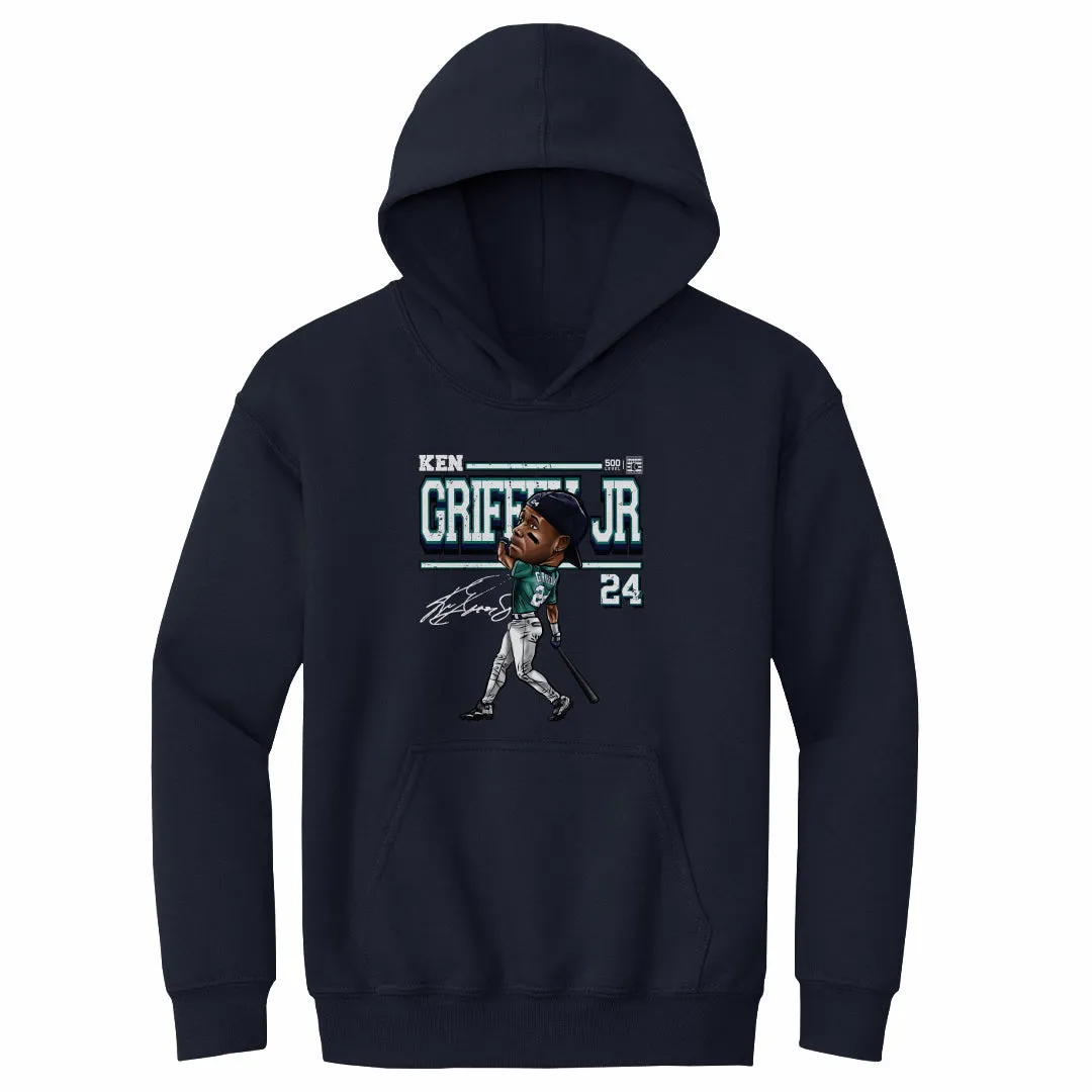 Ken Griffey Jr. Seattle Derby Cartoon WHT sold by 500 Level