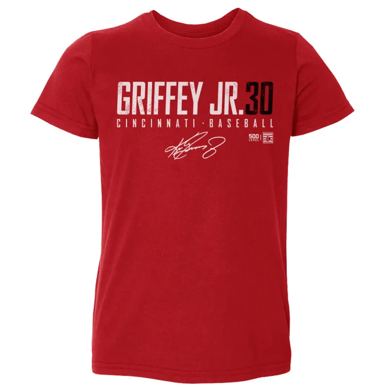 Ken Griffey Jr. Cincinnati Elite WHT sold by 500 Level
