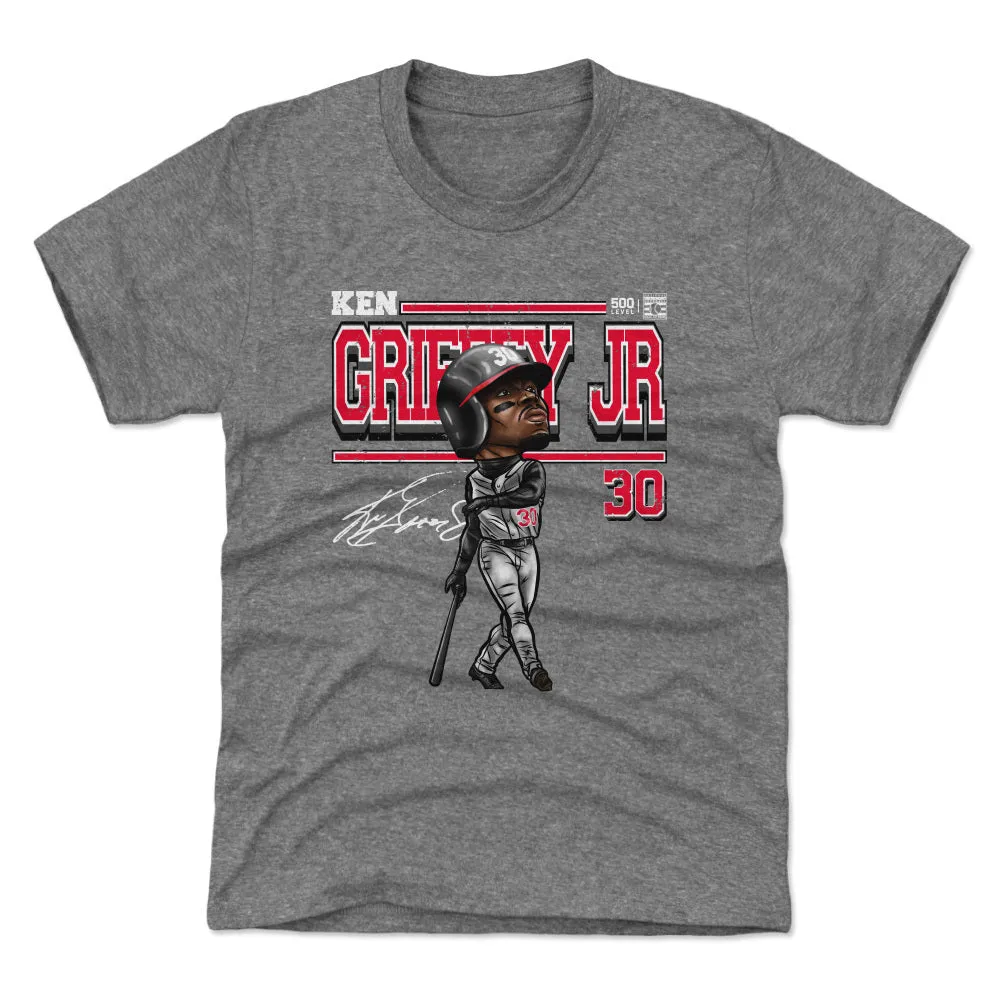 Ken Griffey Jr. Cincinnati Cartoon WHT sold by 500 Level