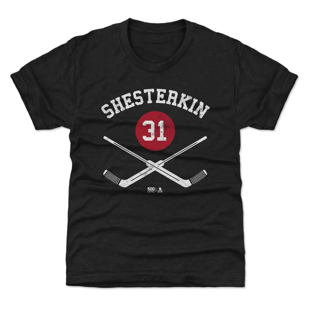 Igor Shesterkin New York R Goalie Sticks WHT sold by 500 Level