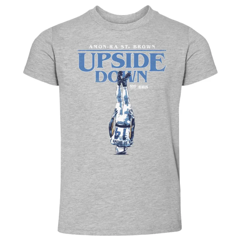 Amon-Ra St. Brown Detroit Upside Down WHT sold by 500 Level