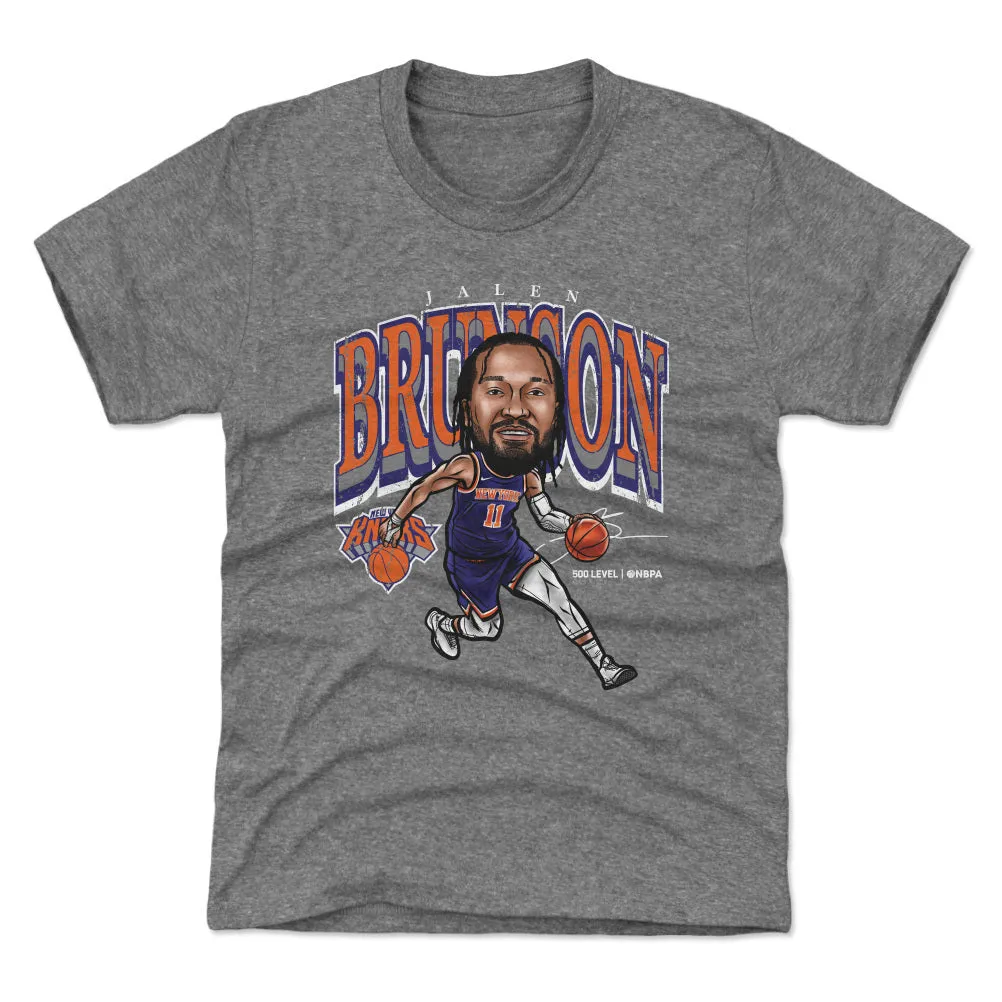 Jalen Brunson New York Knicks Cartoon WHT sold by 500 Level
